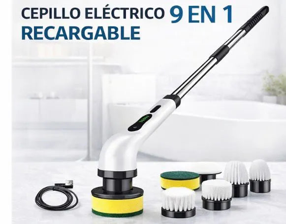 Cepillo eléctrico de limpieza 9 en 1